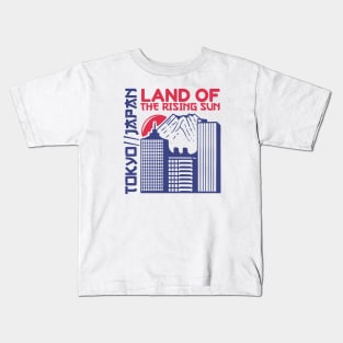 Retro Tokyo Japan Land of the Rising Sun Vintage City Art Kids T-Shirt